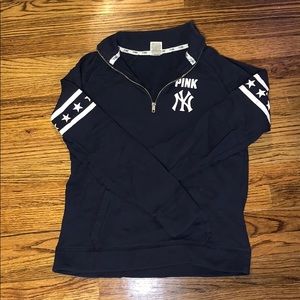 VS PINK Yankees Half Zip